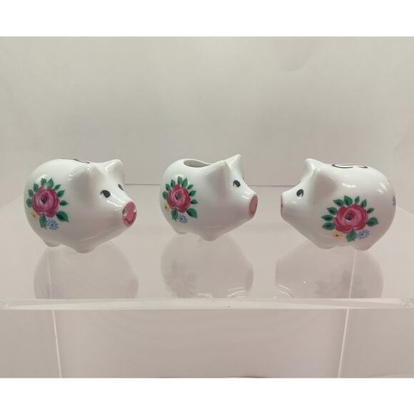 VTG Brinns of PA Salt and Pepper Shaker Set w Toothpick Holder - Picture 4 of 10